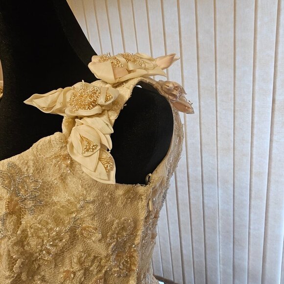 Atelier Aimee Ivory/Blue Wedding Dress 48/12 NWT - Picture 5 of 10